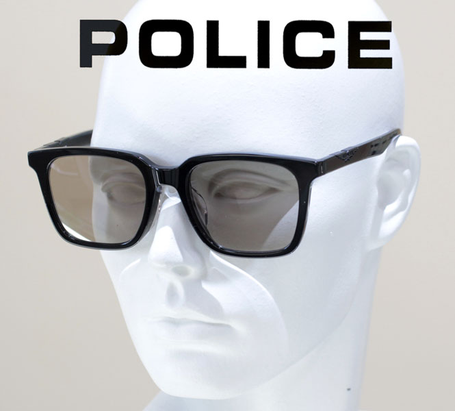 【朝倉海さん着用モデル】POLICE ポリス サングラス NEW! メンズ UVカット シャィニーブラック色 SPLP84K Col 700K 正規品 送料無料｜時計・宝石・眼鏡の生巧堂