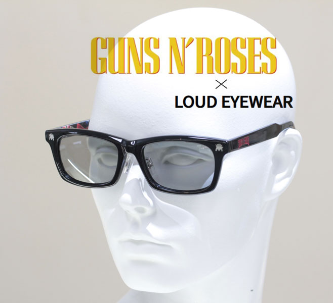 ガンズ・アンド・ローゼズ コラボ サングラス APPETITE FOR DESTRUCTION モデル 偏光レンズ搭載 グレー色レンズ LOUD EYEWEAR 正規品 送料無料｜時計・宝石・眼鏡の生巧堂