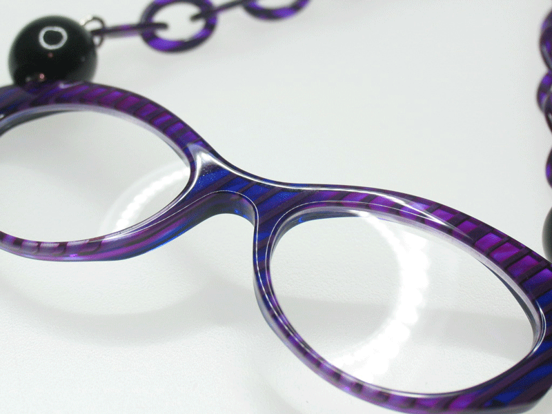 楽天市場 Eye Bi アイビーネックレス高級既成老眼鏡 オシャレなネックレスタイプのリーディンググラス Abiste 紫色 送料無料 時計 宝石 眼鏡の生巧堂