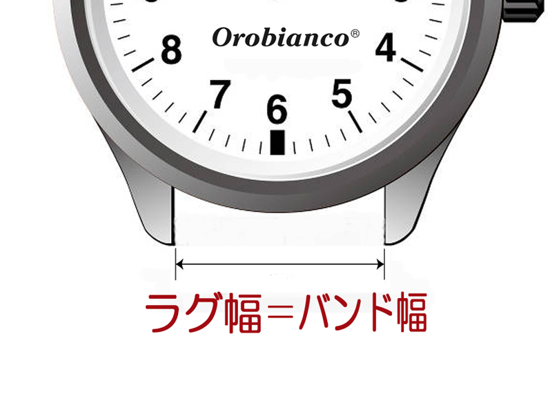 オロビアンコ 純正時計バンド イタリア製 牛皮ワニ型押しバンド 22ミリ