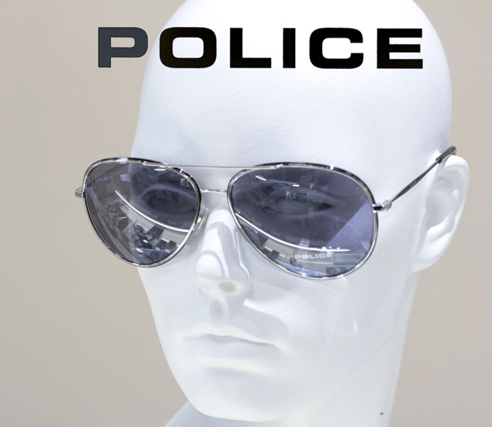 POLICE ポリス サングラス メタルフレーム S8299I 583x 正規品 送料無料 定価22000円