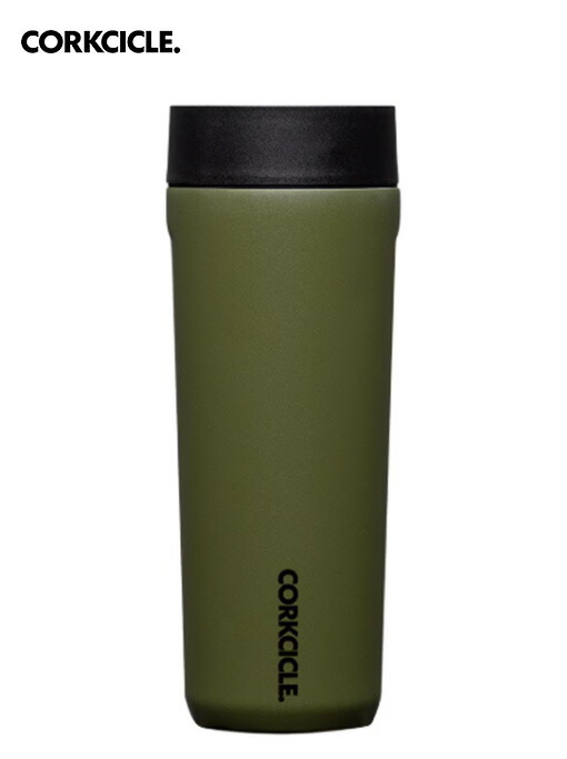CORKCICLE コークシクル Commuter Cup - 17薬局衡オンス  Olive タンプラー 吸い筒  今めかしい マイ瓶 保冷 保温 軽さ ステンレス鋼瓶 今めかしい アウトドア 余暇 難民キャンプ グランピング