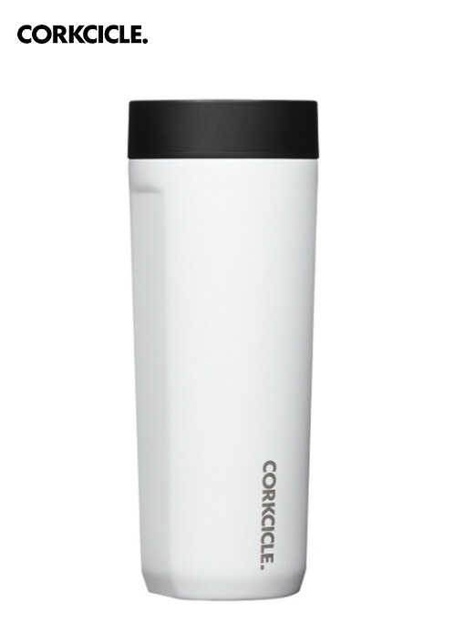 CORKCICLE コークシクル Commuter Cup - 17薬局衡オンス  Gloss White タンプラー 吸い筒  今めかしい マイ瓶 保冷 保温 軽さ ステンレス鋼瓶 今めかしい アウトドア 余暇 難民キャンプ グランピング