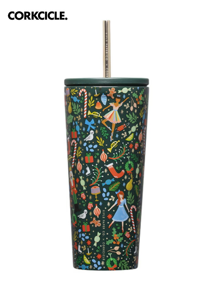 【貨物輸送無料】CORKCICLE コークシクル Cold Cup - 24薬局衡オンス Nutcracker Green  タンプラー 吸い筒  今めかしい マイ瓶 保冷 保温 軽さ ステンレス鋼瓶 今めかしい アウトドア 余暇 難民キャンプ グランピング