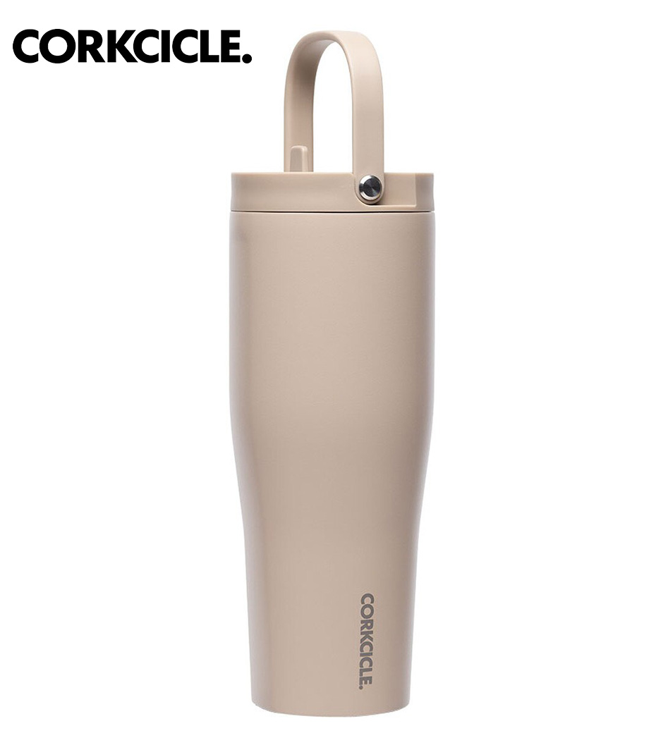 CORKCICLE コークシクル Go Cup XL - 30薬局衡オンス 水呑み 吸い筒  今めかしい マイ瓶 保冷 保温 軽さ ステンレス鋼瓶 今めかしい アウトドア 余暇 難民キャンプ グランピング