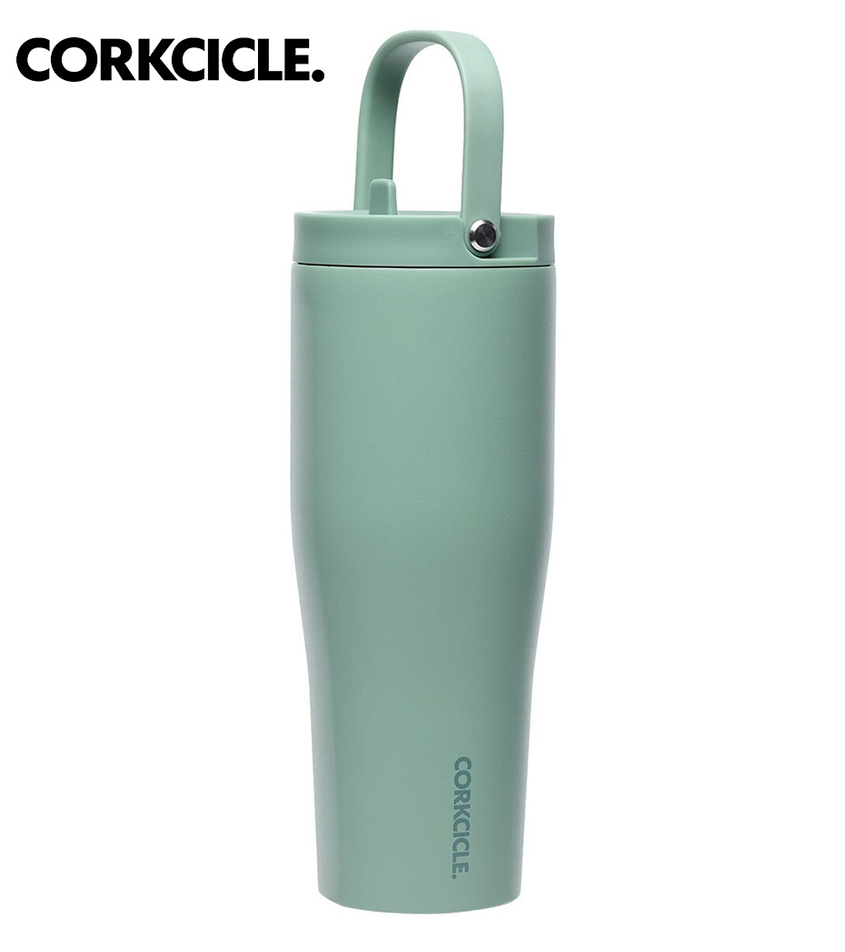 CORKCICLE コークシクル Go Cup XL - 30薬局衡オンス 水呑み 吸い筒  今めかしい マイ瓶 保冷 保温 軽さ ステンレス鋼瓶 今めかしい アウトドア 余暇 難民キャンプ グランピング