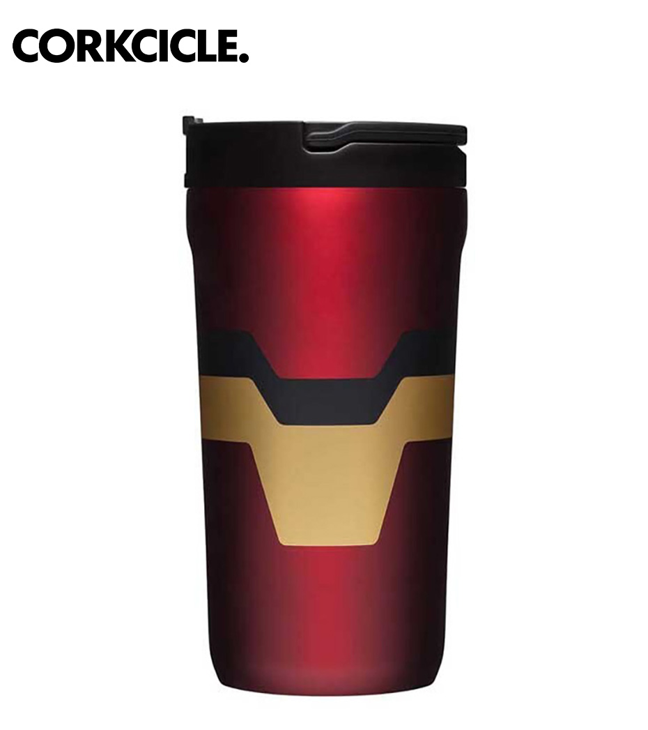 CORKCICLE コークシクル Kids Cup - 12薬局衡オンス Marvel - Iron Man お子さん用 マーベル 吸い筒  今めかしい マイ瓶 保冷 保温 軽さ ステンレス鋼瓶 今めかしい アウトドア 余暇 難民キャンプ グランピング