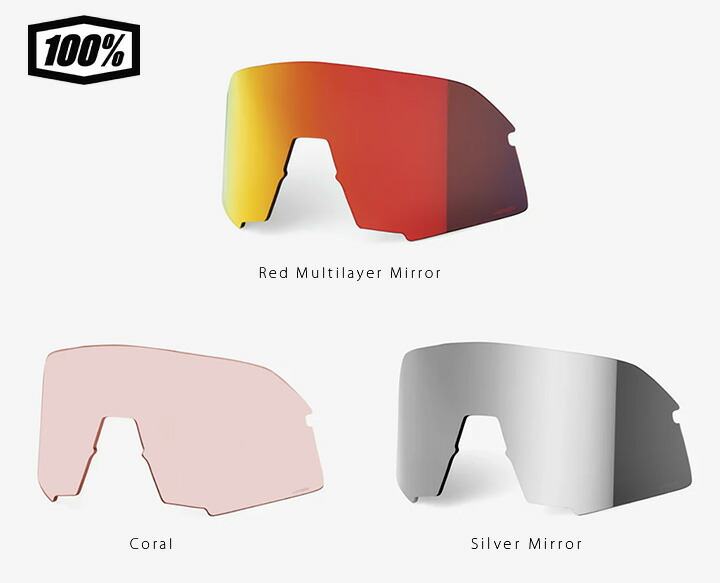 ＊正規品＊ 新品 送料無料 100% S3 交換 レンズ ハイパー レッド S3 ミラーレンズ サングラス【S3/HiPER®レンズ】｜100%（ワンハンド