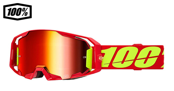 【送料無料】100% ワンハンドレットパーセント ARmatic™ レッド/ミラーブルーレンズ ゴーグル 1s50060-00005|e-ShopSmart