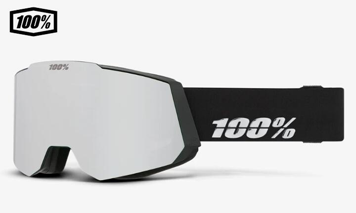 【送料無料】100％ ワンハンドレットパーセント　SNOWCRAFT Black/HiPER&reg;シルバーミラー　スノー スキー　1s51001-00001｜e-ShopSmart 19,440円