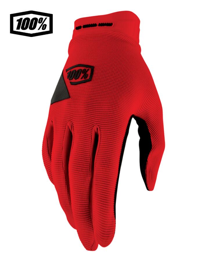 【送料無料】100％ ワンハンドレットパーセント BRISKER XTREME モトクロス／MTB用グローブ　Red　1s10034-00011｜e-ShopSmart