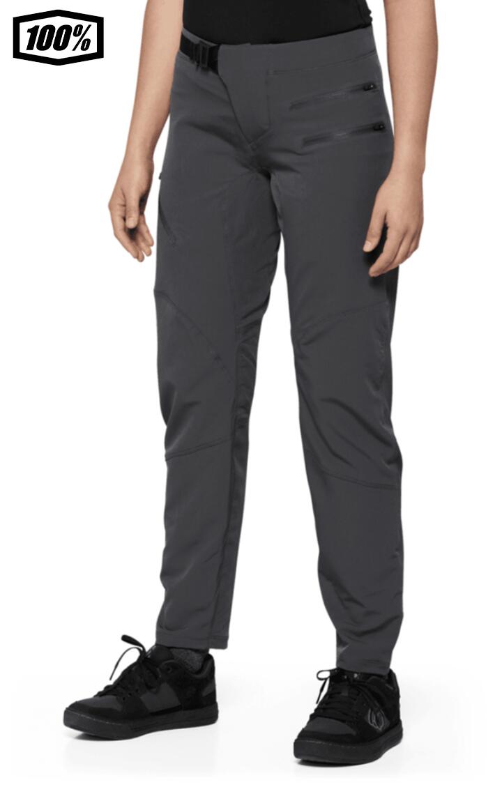 【送料無料】 100％　ワンハンドレットパーセント AIRMATIC Womens 長ズボン　Charcoal 　女性用　1s40026-00004