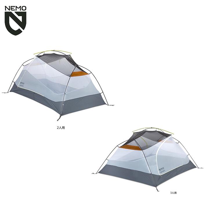NEMO ニーモ_イクイップメント Dagger OSMO Lightweight Backpacking Tent ダガー OSMO 軽量バックパッキングテント 2人用/3人用 キャンプ アウトドア ハイキング 登山 グランピング フェス|e-ShopSmart