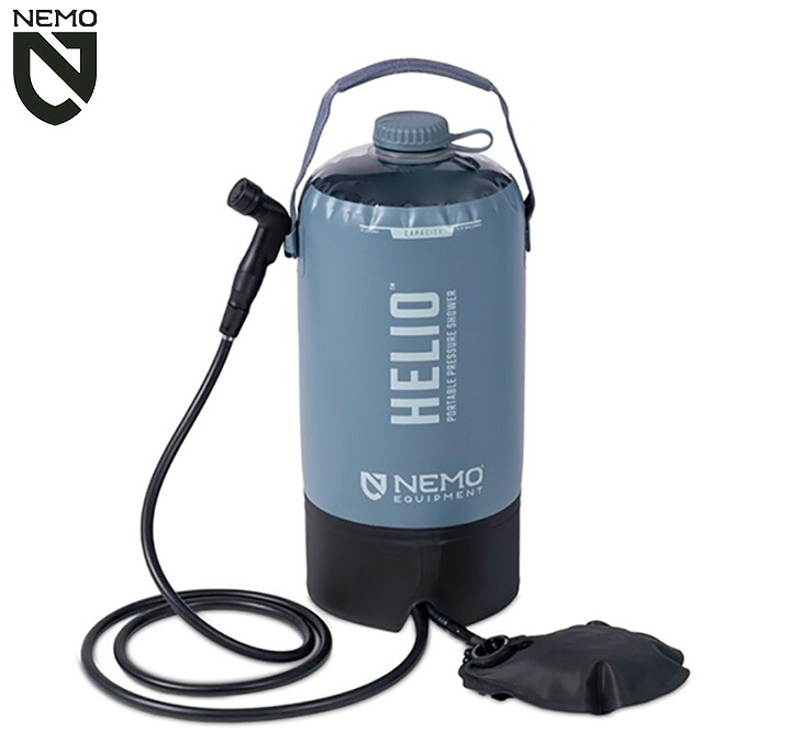 NEMO ニーモ_イクイップメント Helio Portable Pressure Shower ヘリオポータブル加圧シャワー キャンプ アウトドア ハイキング 登山 グランピング フェス|e-ShopSmart