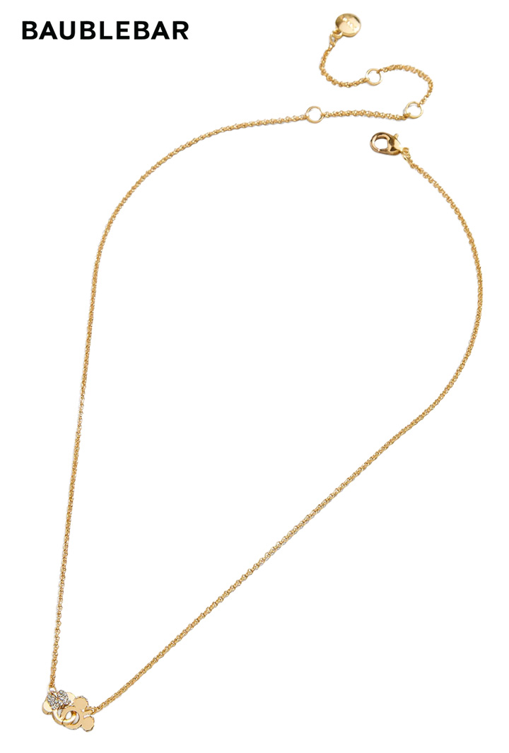 BaubleBar バウブルバー Mickey Mouse & Minnie Mouse Disney Better Half Necklace ミッキーマウス＆ミニーマウス ディズニー ベターハーフ ネックレス アクセサリー プレゼント レディース ディスニー
