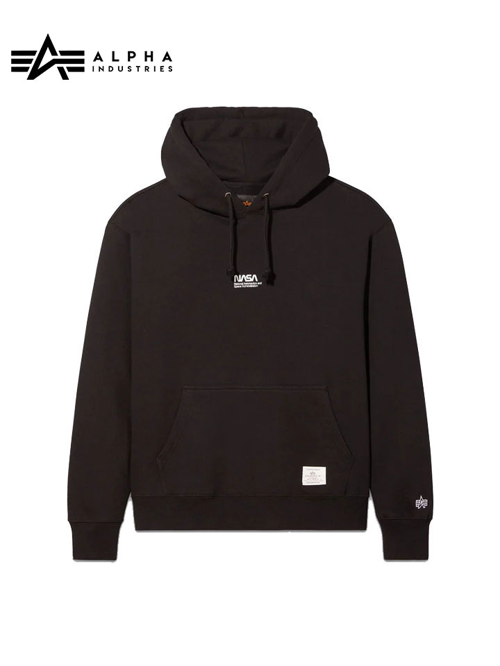 アルファインダストリー ALPHA INDUSTRIES NASA BLACKOUT HOODIE フーディ パーカー メンズ 冬物 esn52500c1｜e-ShopSmart
