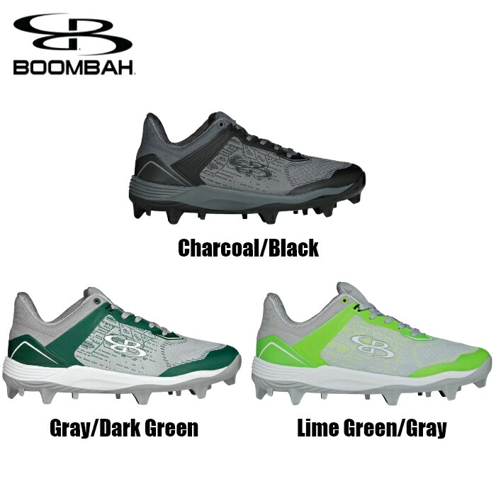 ブーンバー Boombah  バイパーピュアニットスモーク Mens Viper Pureknit Smoke Molded Cleat  ベースボールスパイク ベースボール スパイク 野球 運動競技 運動すること シューズ 靴