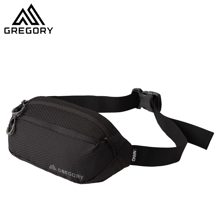Gregory グレゴリー Nano Waistpack Mini Optic Black ウエストバッグ バッグ アウトドア カジュアル アウトドア キャンプ 登山用 長距離 ハイキング バックパック|e-ShopSmart