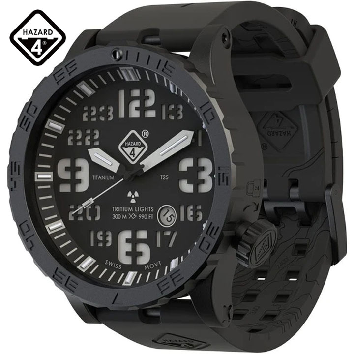 HAZARD4 ハザード4 HWD NIGHTWATCH チタン トリチウム ダイバーズウォッチ 登山 ハイキング 山登り アクティビティ アウトドア サバゲー サバイバル｜e-ShopSmart