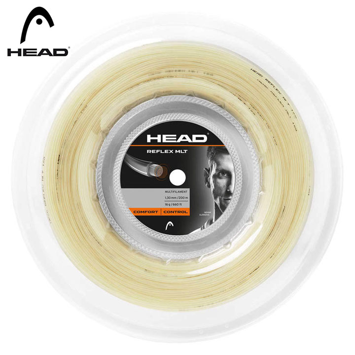 HEAD 尖端 REFLEX MLT REEL 200M  庭球ガット 木管 一巻き(外国で置き目品) 281314