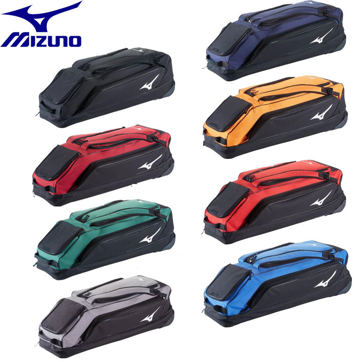【日本未発売】ミズノ USA ベイスボール うしろ側 巻き付き添い人クラッシックウィールバッグ G2 Classic Wheel Bag G2 うしろ側容器に並べる 野球バット御徒面子
