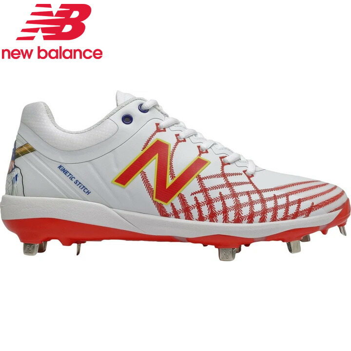 送料無料 日本未発売 ニューバランス 野球 大人用 金属 スパイク New Balance X Big League Chew L4040og5 White 白 27cmのみ Cdm Co Mz