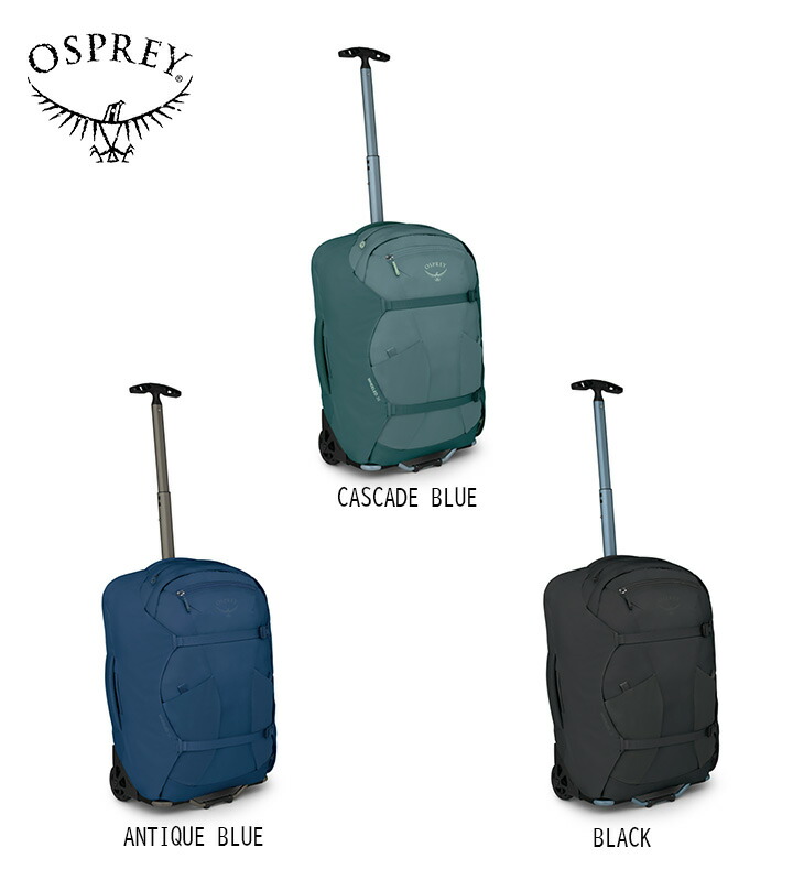 Osprey 牡かき鳴らす Farpoint Fairview Carry-On Wheeled Travel Pack 21.5\"/36L スーツケースバックパック アウトドア 山登り 山歩きトレッキング 難民キャンプ 大電気容量"