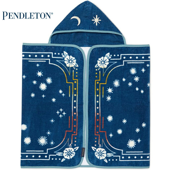 ペンドルトン PENDLETON ちびっ子用ボンネット付き添い人西洋手ぬぐい PRINTED HOODED BABY TOWEL, WIND RIDERS 差し上げ物 差し上げ物 ちびっ子用西洋手ぬぐい 浴する