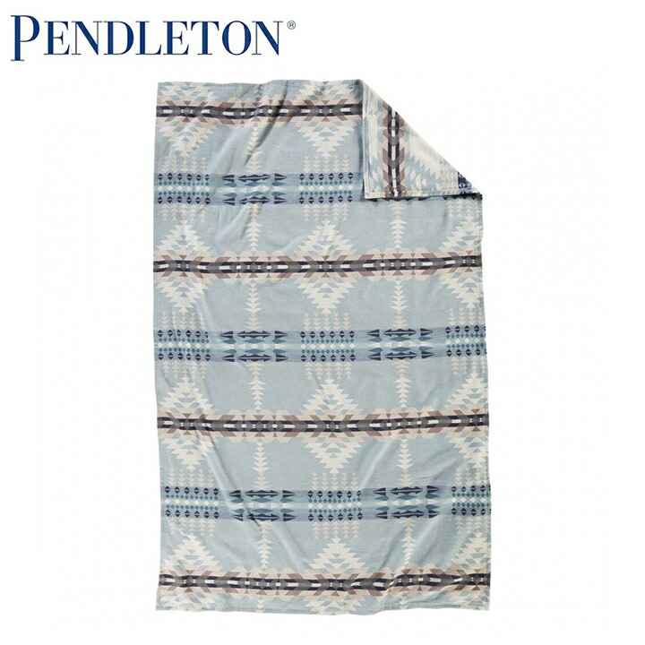 品質のいい ペンドルトン PENDLETON ブランケットコットン RANCHO ARROYO ORGANIC COTTON BLANKET 有機素材  送料無料 オーガニック 手触り 白 青 fucoa.cl