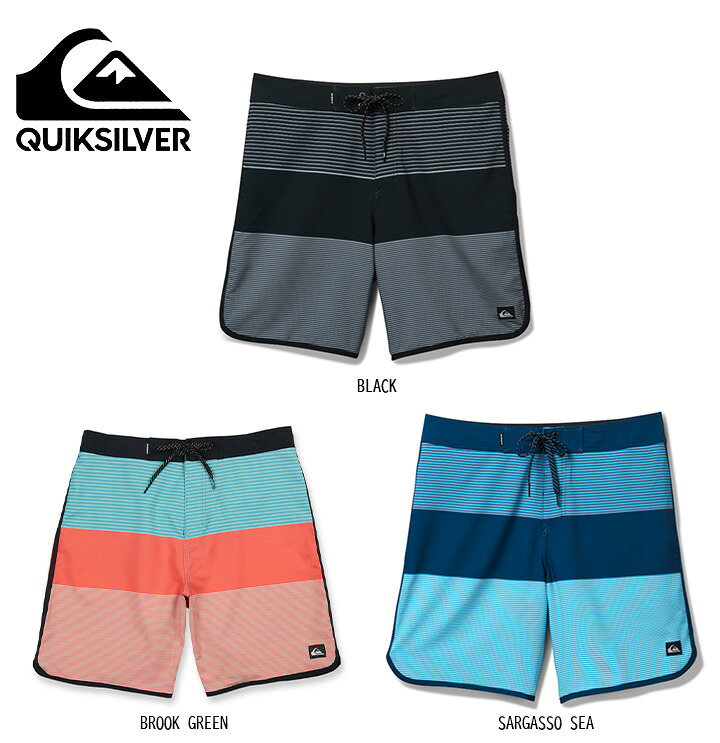 Quiksilver クイックシルバー Surfsilk Tijuana 19 Boardshorts メンズ水着 パンツ アウトドア シンプル ナチュラル｜e-ShopSmart