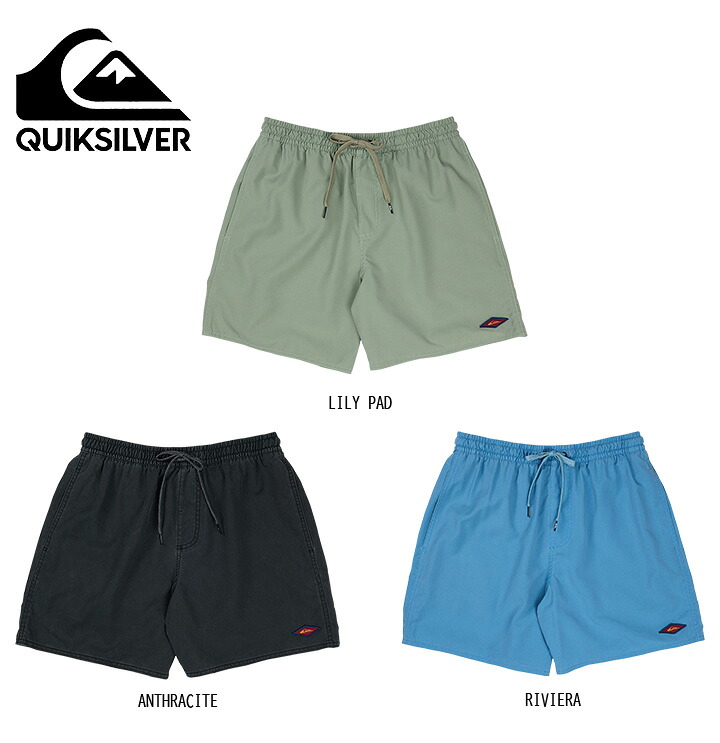 Quiksilver クイックシルバー Saltwater 17 Swim Trunks メンズ水着 パンツ アウトドア シンプル ナチュラル｜e-ShopSmart