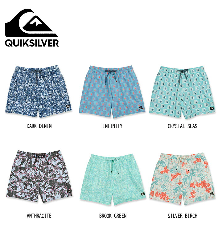 Quiksilver クイックシルバー Mix Volley 17 Swim Trunks メンズ水着 パンツ アウトドア シンプル ナチュラル｜e-ShopSmart