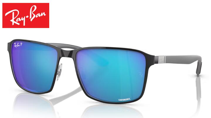 レイバン Rayban RB3721CH CHROMANCE 自然調整能力のあるノーズパッド 黒眼鏡