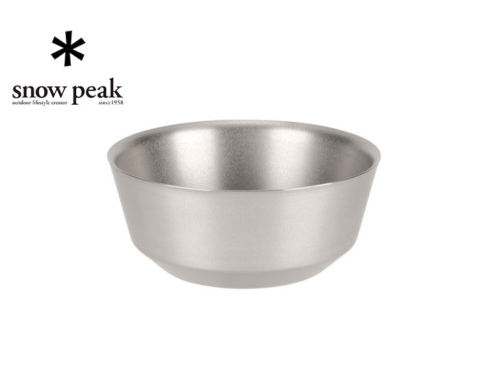 snow peak スノーピーク Ti-Double Bowl in 600mL /チタンダブルボウル 600 アウトドア キャンプ テーブルウェア