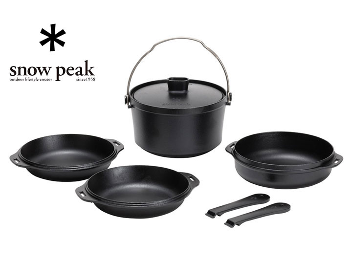 snow peak スノーピーク Cast Iron Duo /コンボダッチデュオ アウトドア 難民キャンプ