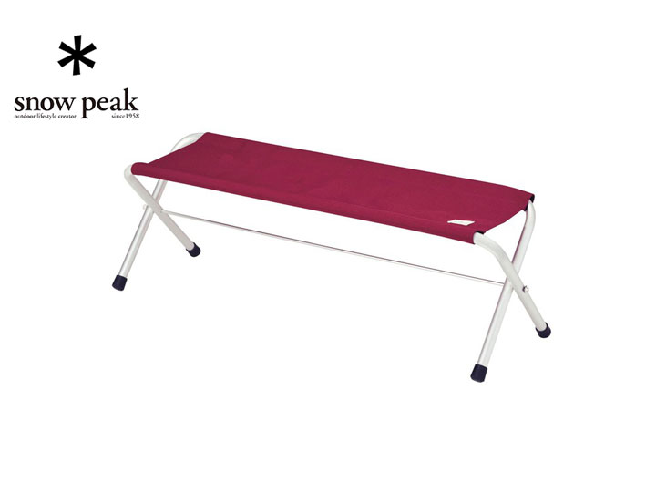 Snow Peak Folding Bench - Red main image 1
