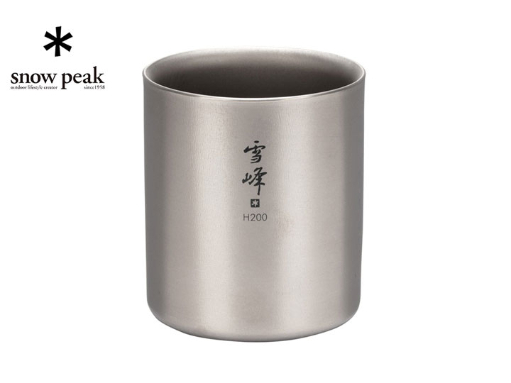 snow peak スノーピーク Ti-Double H200 Stacking Mug /スタッキングマグ雪峰 H200 アウトドア キャンプ カップ テーブルウェア
