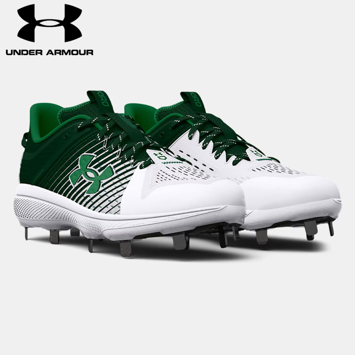 大学野球　スパイク　アンダーアーマー　28cm 希少】 アンダーアーマー スパイク ホワイト 28.0cm 白 野球