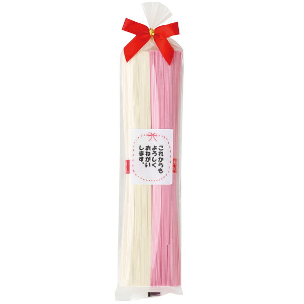 揖保乃糸 紅白素麺2束 文面B ※セット販売(51点入) [キャンセル・変更・返品不可]｜イースクエア