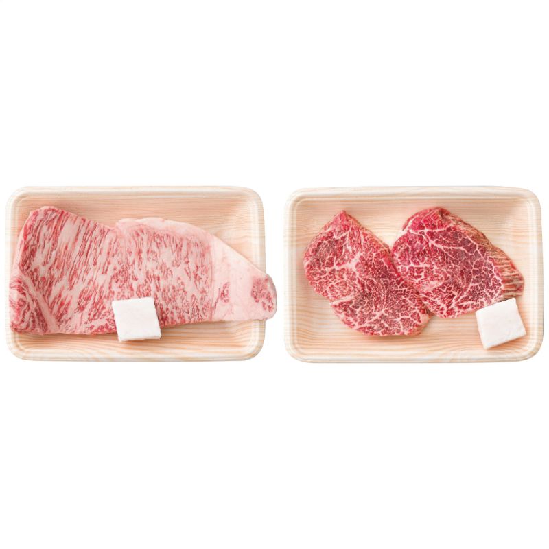 お中元 松阪牛 松阪牛 ステーキ食べ比べセット(サーロイン&フィレ) (SST24/FST24-200MA)｜イースクエア