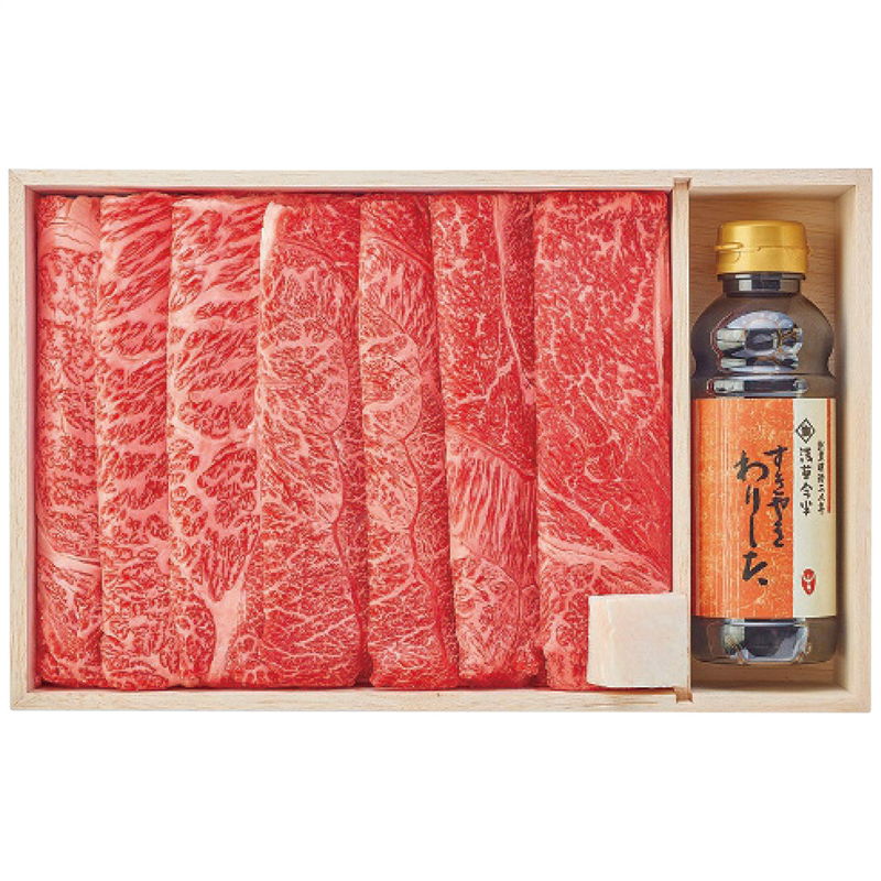 浅草今半 黒毛和牛 すき焼用(割り下付) (AN-100W)