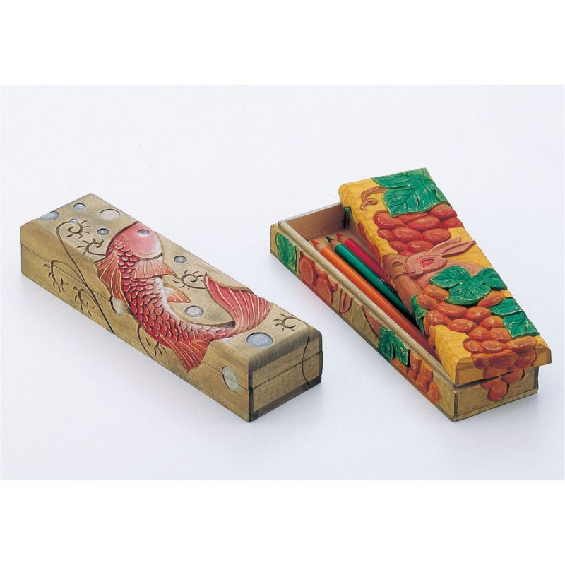 楽天市場】【Jeantopia】Wooden Pen Case（ペンケース）小物入れ 卓上