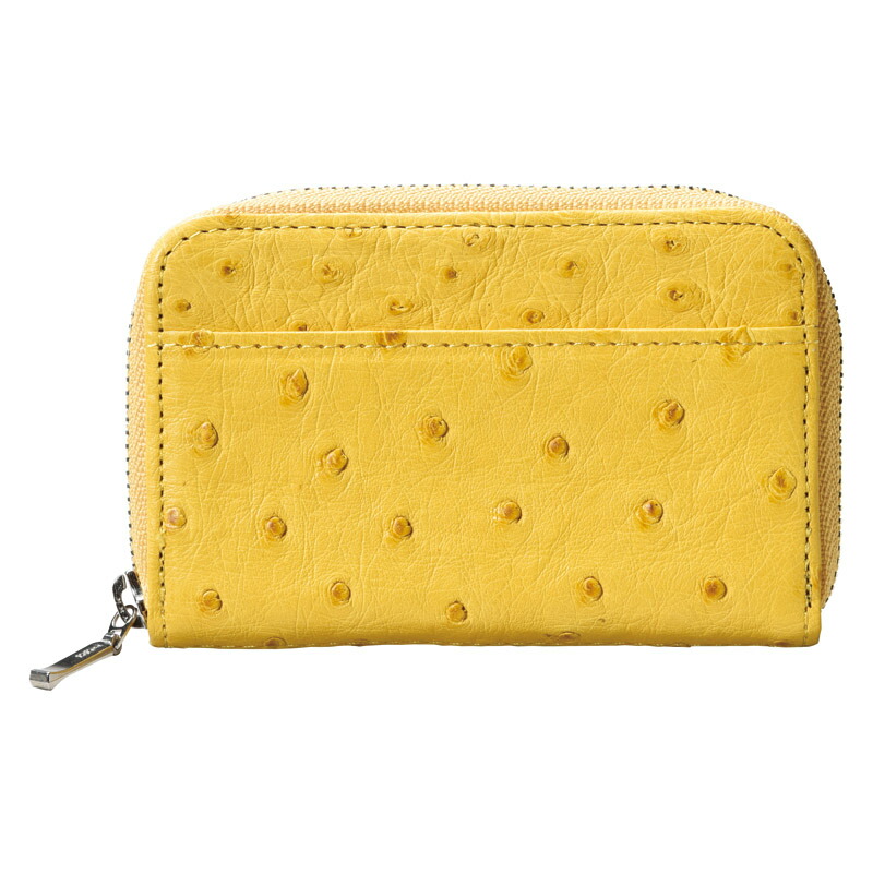 メーカー直販感謝価格 21年 贈りもの お返しものギフト オストリッチ小銭入れ マスタード S Nomus キャンセル 変更 返品不可 激安の新しく着き