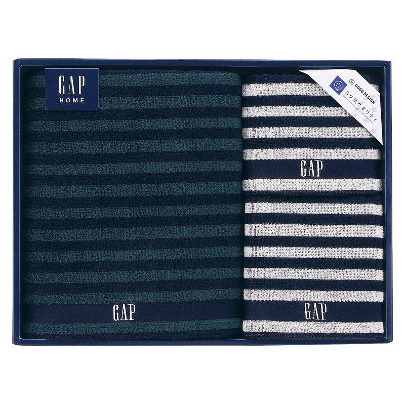 GAP HOME NEW ボーダーギフト タオルセット (54-3049500) 4,514円