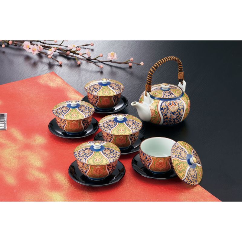 錦金爛手 P・C茶托付番茶器揃 (919087)