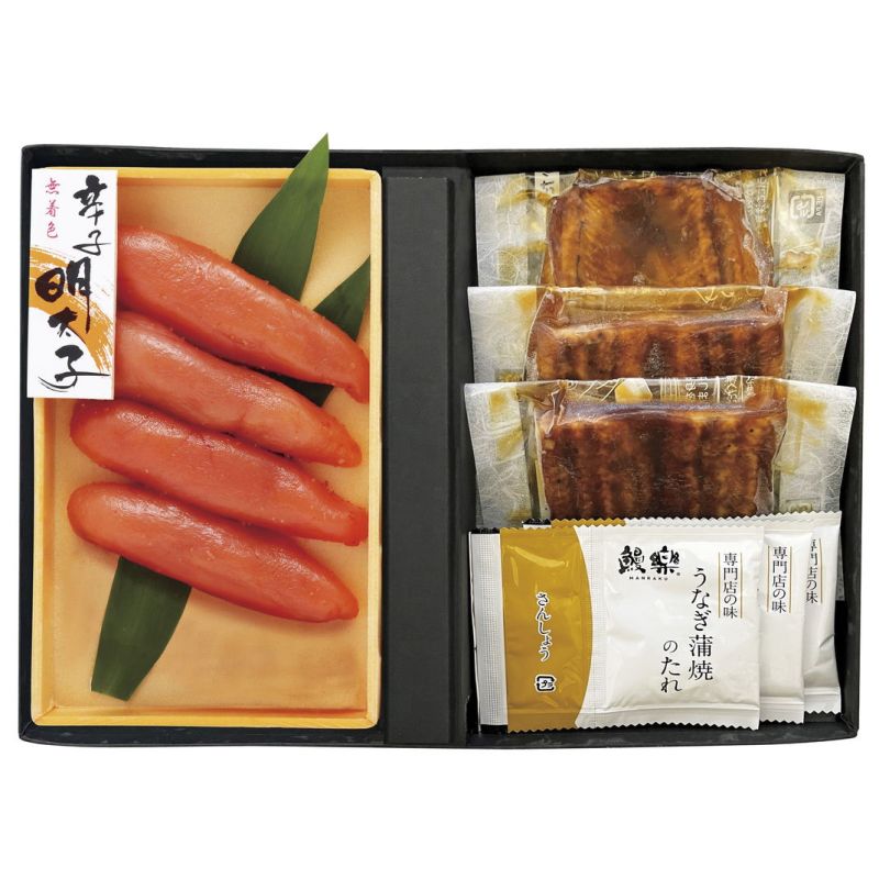 うなぎ蒲焼と辛子明太子詰合せ (MA-15)