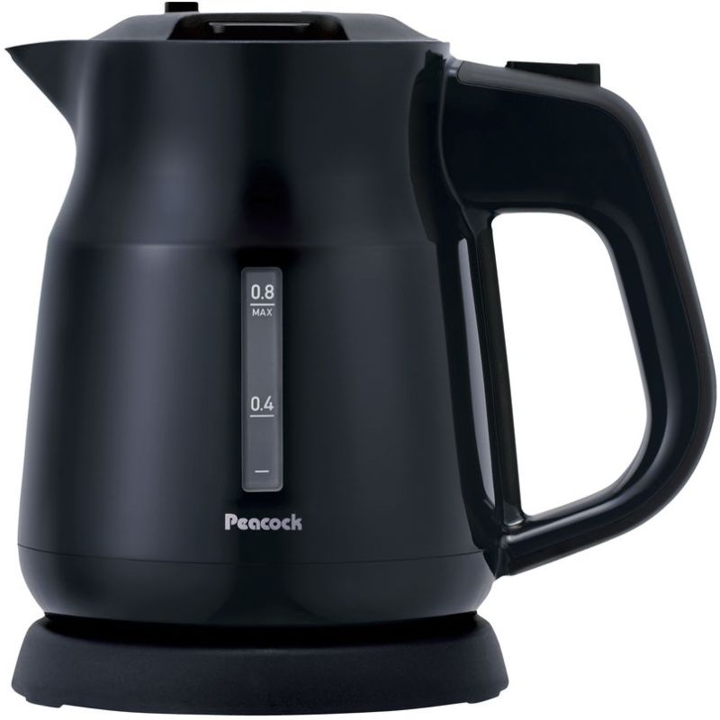 ピーコック 電気ケトル ブラック (WGK-08BK)