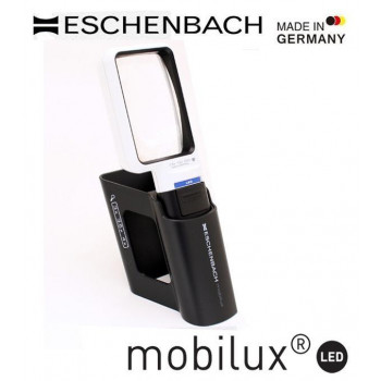 エッシェンバッハ mobiluxLED+mobase LEDワイドライトルーペ＆専用スタンド 50×75mm(3.5倍) 1511-3M