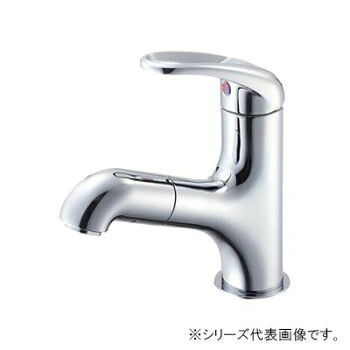 三栄 SANEI U-MIX シングルワンホール洗面混合栓(洗髪用) K4713JV-13