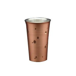 新光堂 雪月花 純銅 手打ちタンブラー 淡雪 350ml CF-62-1